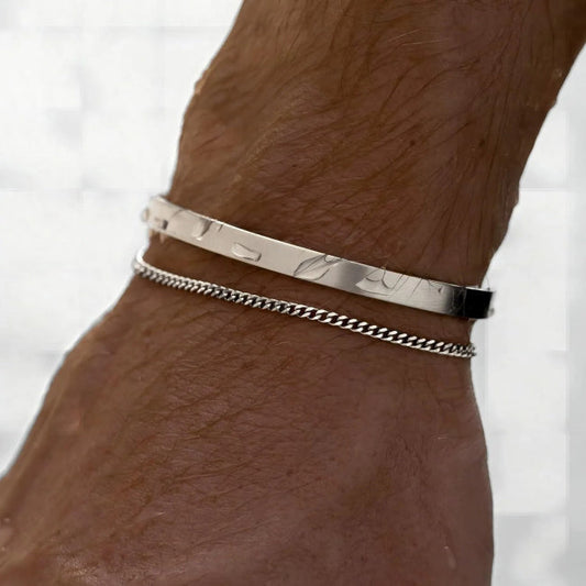 Pulsera Minimalista Acero Inoxidable